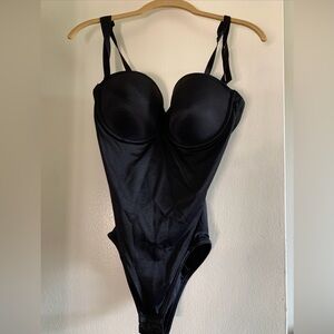 Maidenform Body Shaper Womens 38c Black Built In Bra Underwired Shapewear